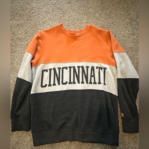 HOMAGE Cincinnati Crewneck Sweater - Orange, Gray, Black (Bengals)